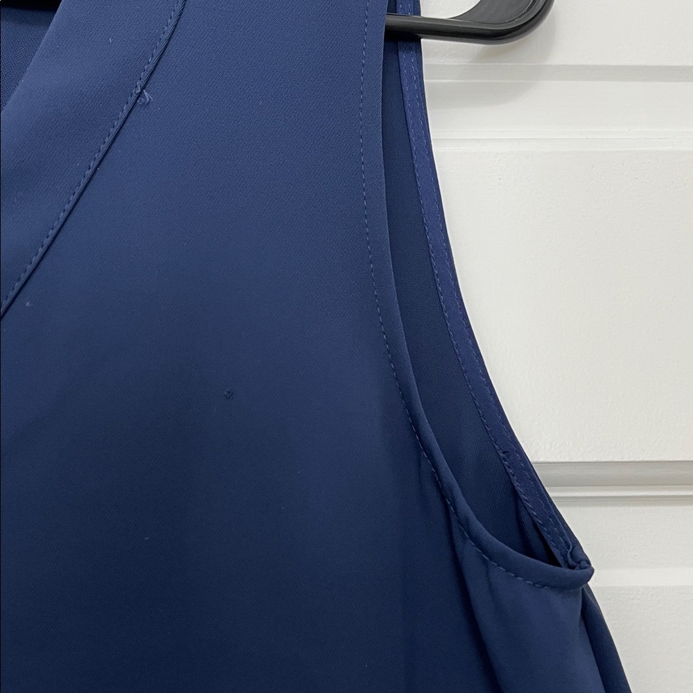 MELLODAY Deep Blue Sleeveless Tank Top & Wide Leg Trouser Pants Set - Size Small - Picture 3 of 16